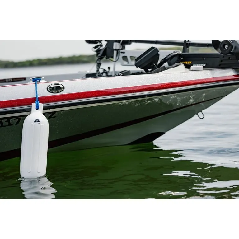 Twin-Eye Inflatable Cylindrical Fender 24 x 72 cm - Black