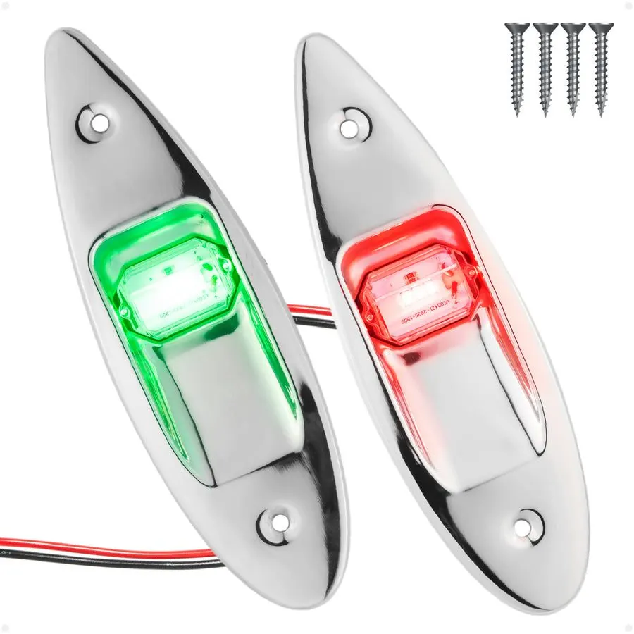 LED Side Marker Lights, Vertical Flush Mount (Pair)