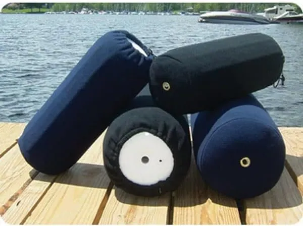 Fleece Ball Fender Cover 40 cm - Navy Blue