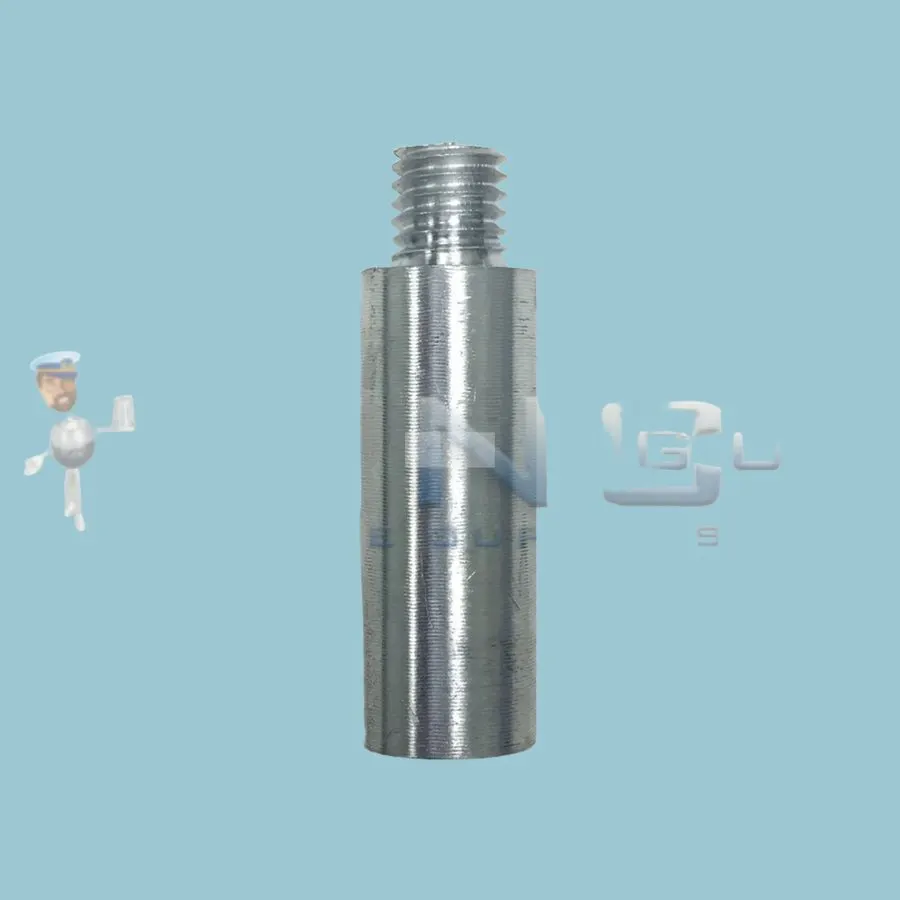 Zinc Pencil Anode with Brass Plug (3/8" NPT, 38mm)