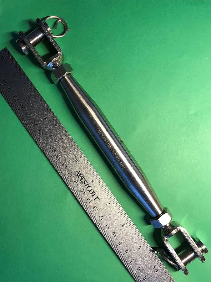 316 Stainless Steel Rigging Screw Jaw & Jaw M12