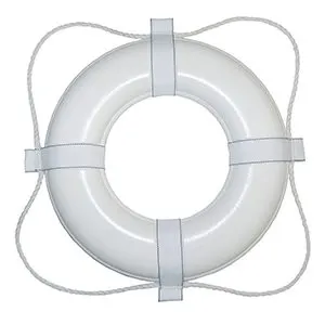 20" White Foam Ring Buoy