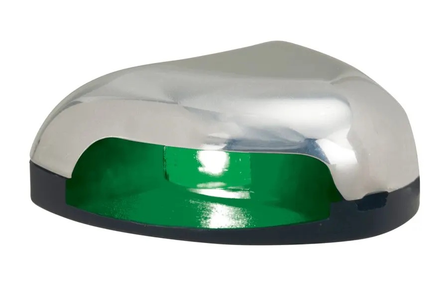 LED Starboard Green Side Light, Horizontal Mount