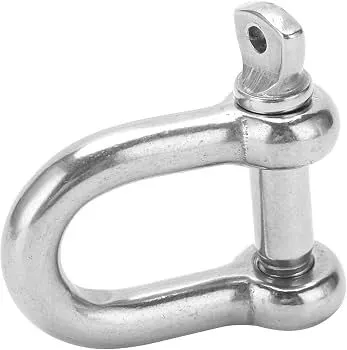 D Shackle with Screw Pin, 304 Stainless Heavy Duty