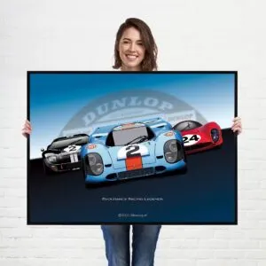 Endurance Motorsport Framed Print — Sapphire