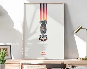 Retro Motorsport Framed Print — Onyx
