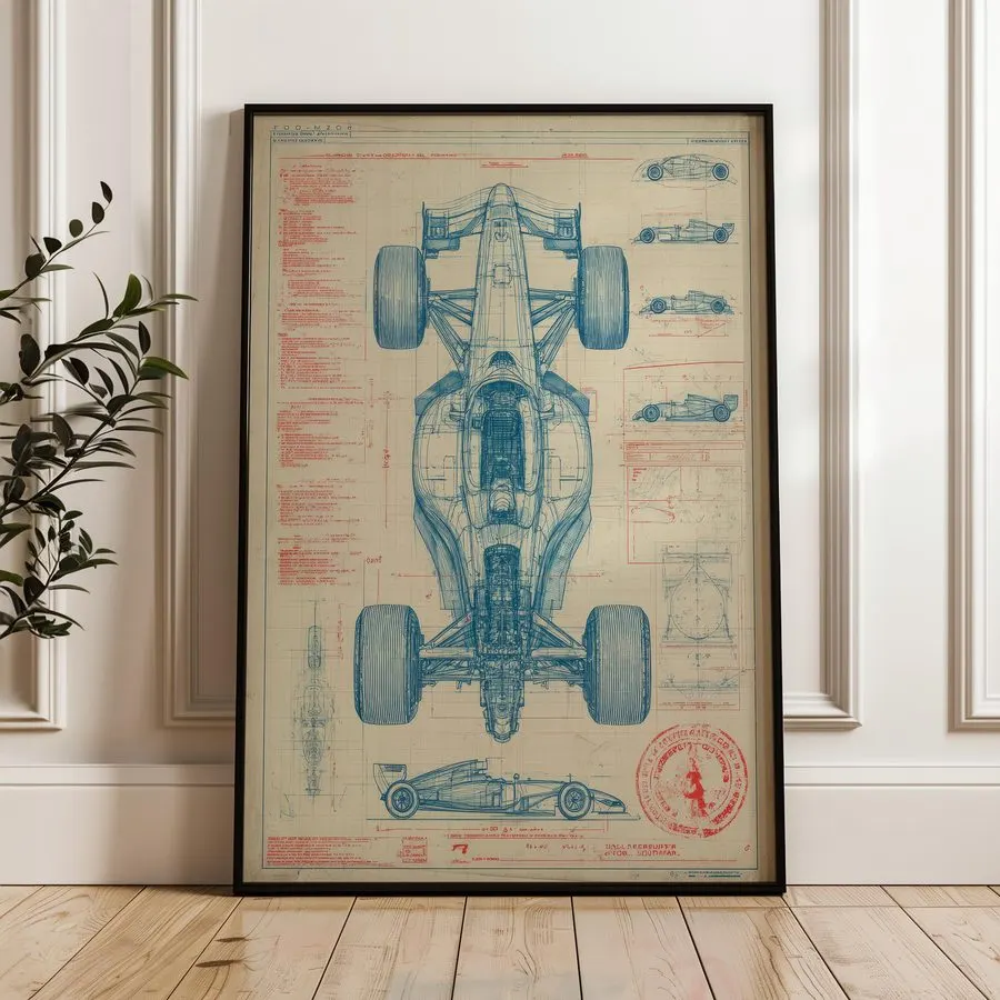 Rally Motorsport Framed Print — Sapphire