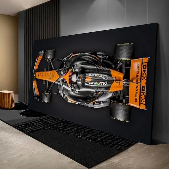 Circuit Motorsport Framed Print — Amber · Ferro & Sons Foundry