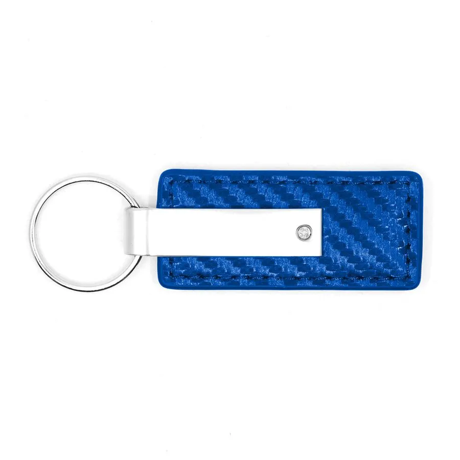 Cobalt Carbon-Look Racing Keyring