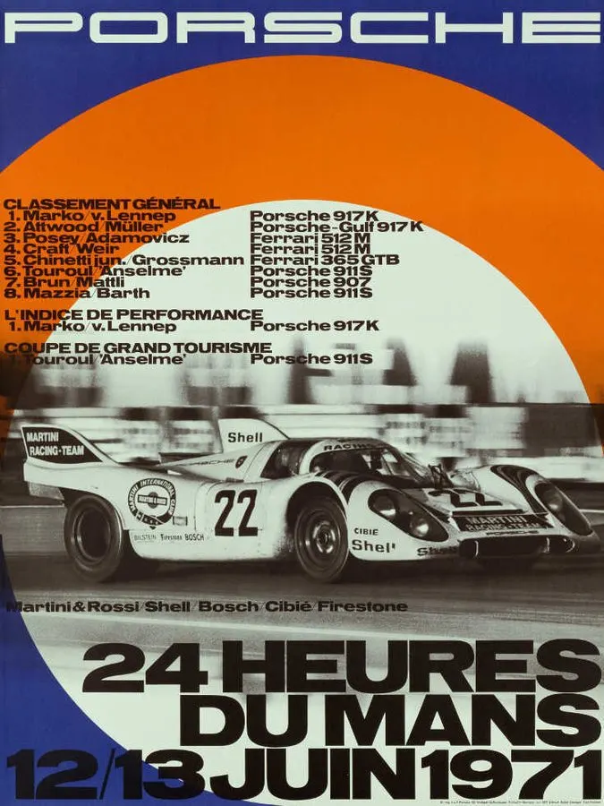 Classic Race Motorsport Framed Print — Bronze