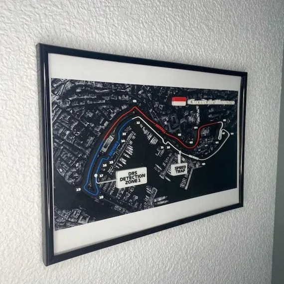 Heritage Motorsport Framed Print — Carbon