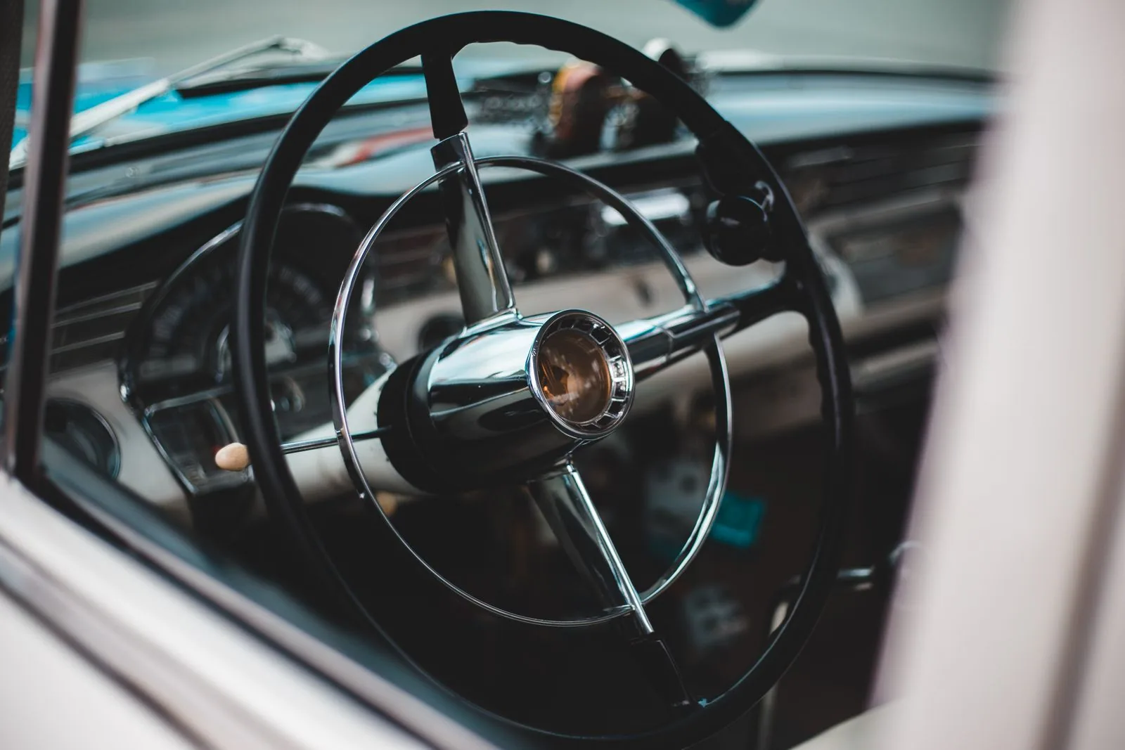 Black Replica Racing Steering Wheel Display — Full Lock Studio