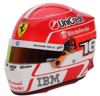 Vintage-style Collector Helmet — Crimson Livery