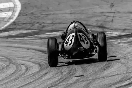 Classic Race Motorsport Framed Print — Matte Black