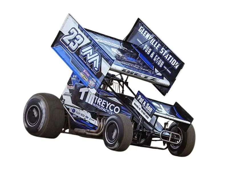 Vintage-style Open-Wheel 1:43 Collectible — Azure