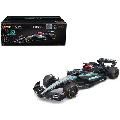 Matte Black Open-Wheel Racer 1:18 Die-Cast Model