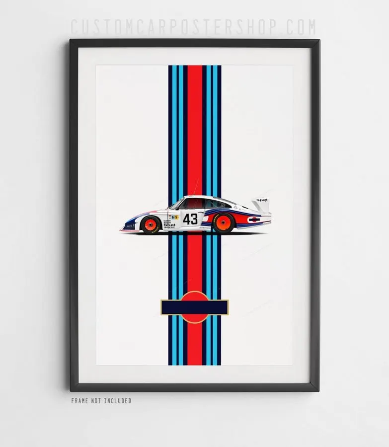 Classic Race Motorsport Framed Print — Pearl