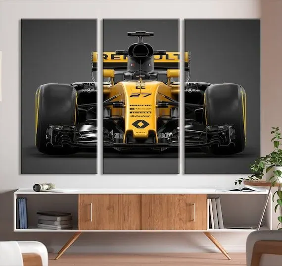 Classic Motorsport Framed Print — Sunset Orange