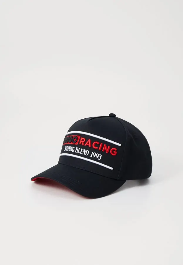 Embroidered Circuit Curve Cap