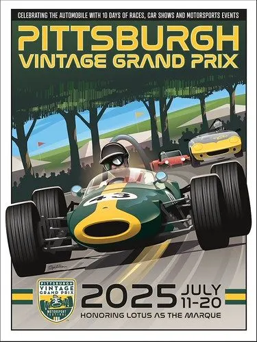 Vintage-style Motorsport Framed Print — Championship White
