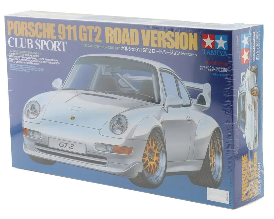 Silver 1:24 Racing Car Model Build Kit