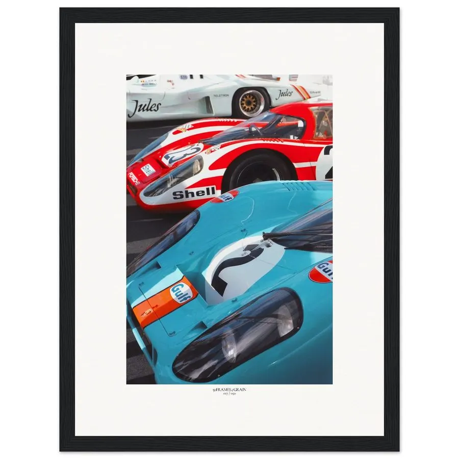 Touring Motorsport Framed Print — Sapphire