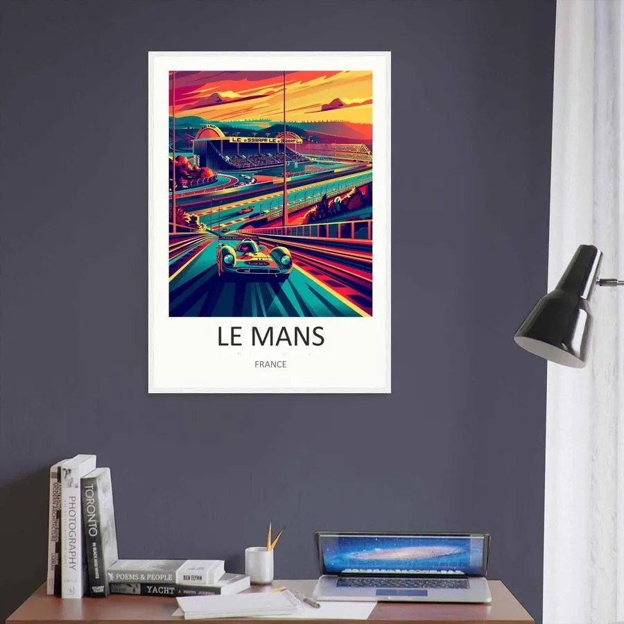 Endurance Motorsport Framed Print — Midnight