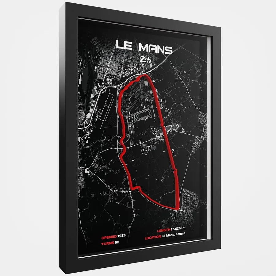 Touring Motorsport Framed Print — Midnight