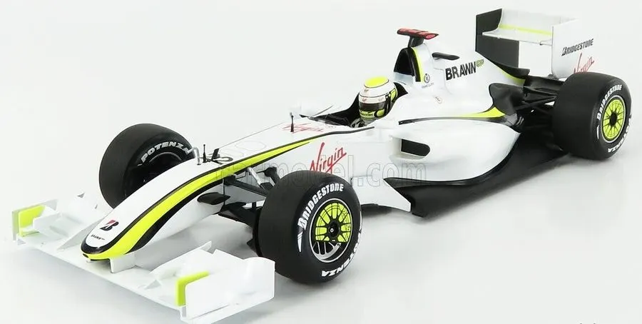 Championship White Open-Wheel Racer 1:18 Die-Cast Model