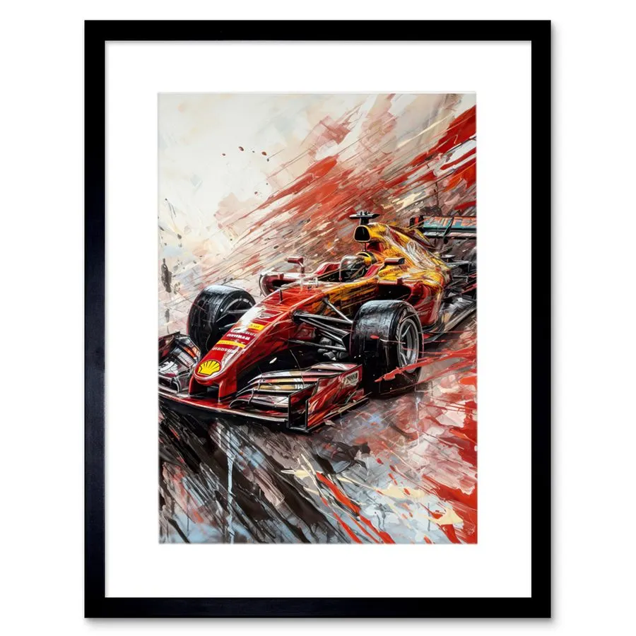 Circuit Motorsport Framed Print — Azure