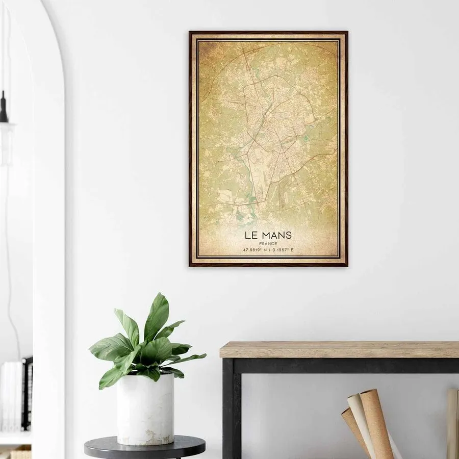 Framed Circuit Blueprint Print