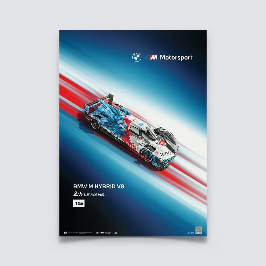 Retro Motorsport Framed Print — Graphite