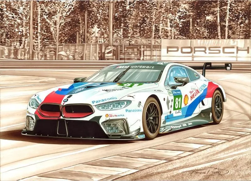 Endurance Motorsport Framed Print — Slate