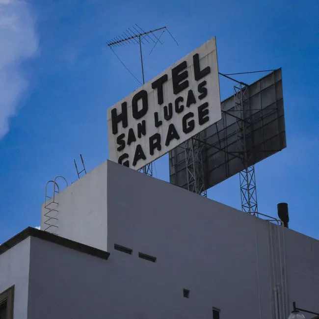 Graphite Vintage-style Garage Metal Sign