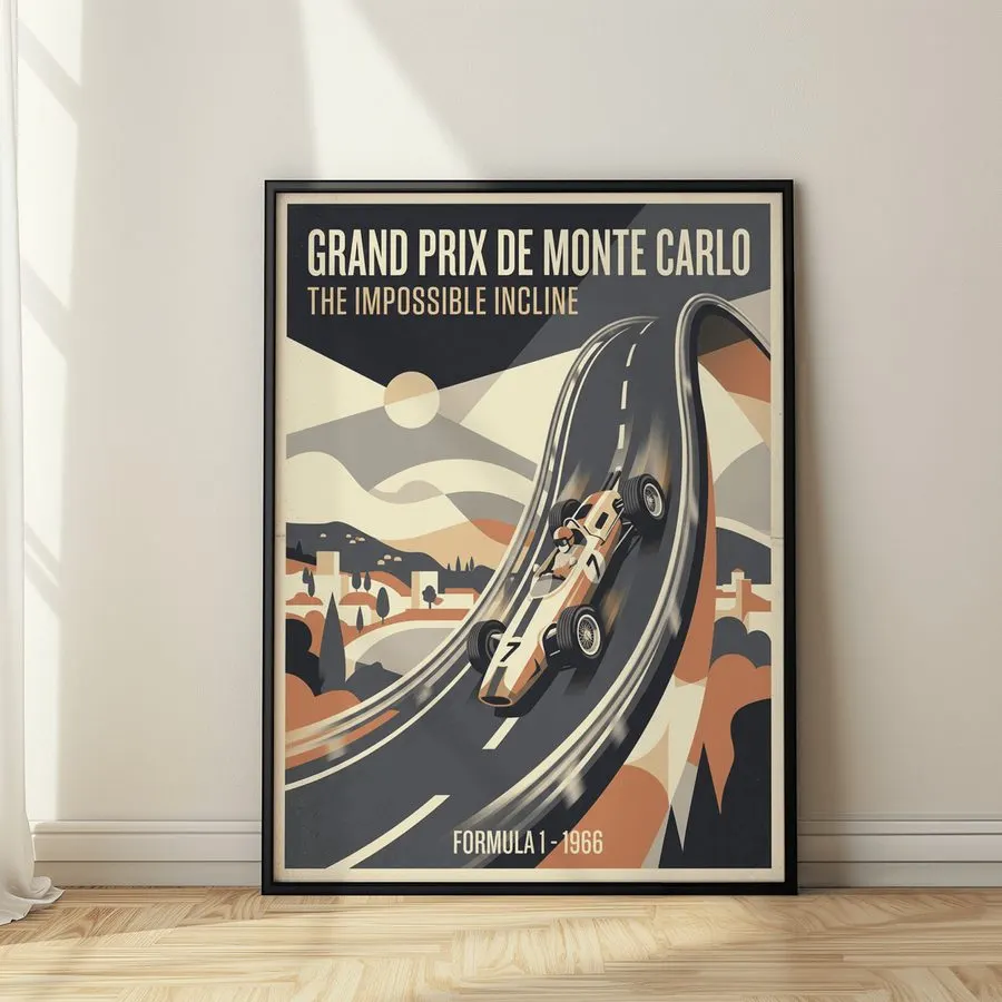 Heritage Motorsport Framed Print — Sapphire
