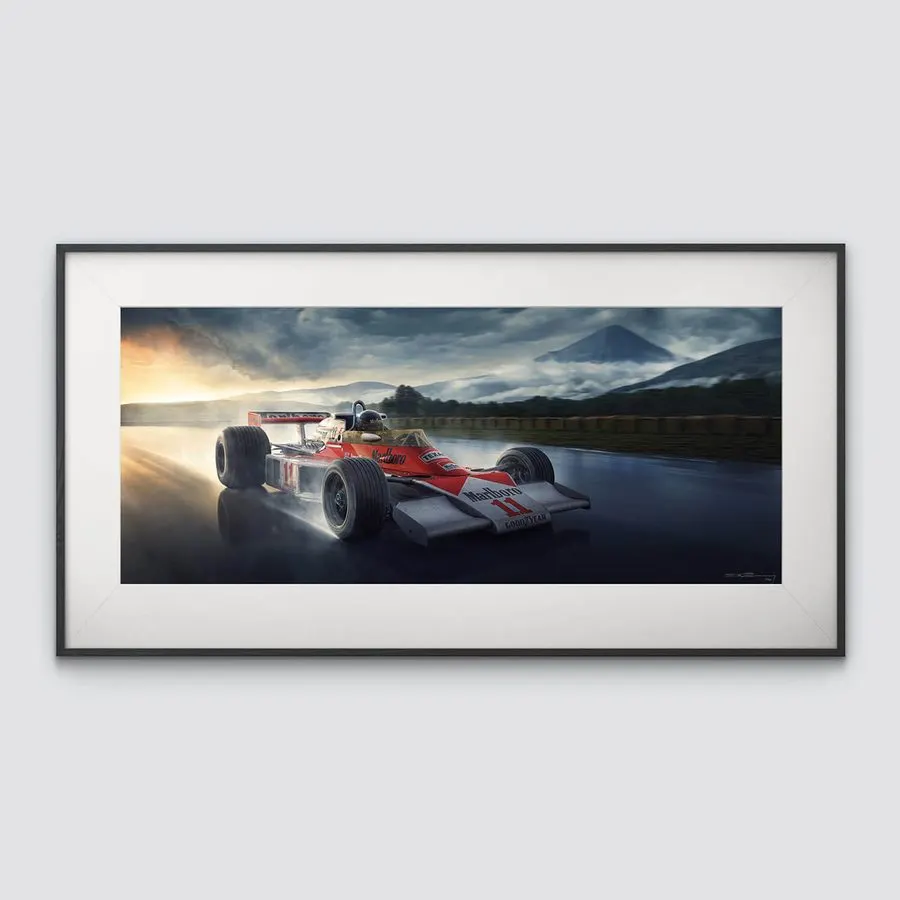 Circuit Motorsport Framed Print — Pearl
