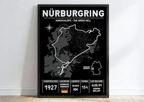 Modern Motorsport Framed Print — Scarlet