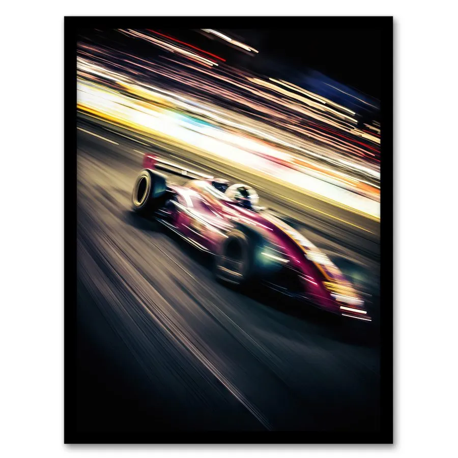 Circuit Motorsport Framed Print — Slate
