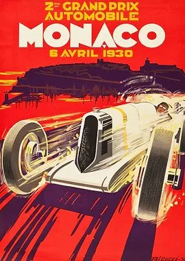Classic Race Motorsport Framed Print — Carbon