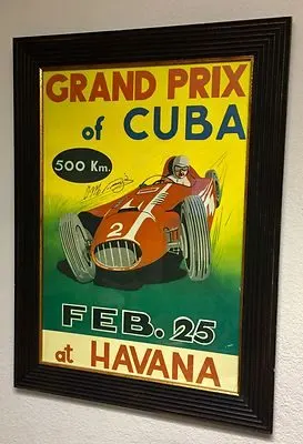 Classic Race Motorsport Framed Print — Gold Edition