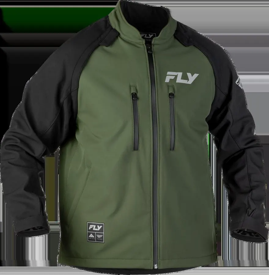 Olive Racing Softshell Jacket
