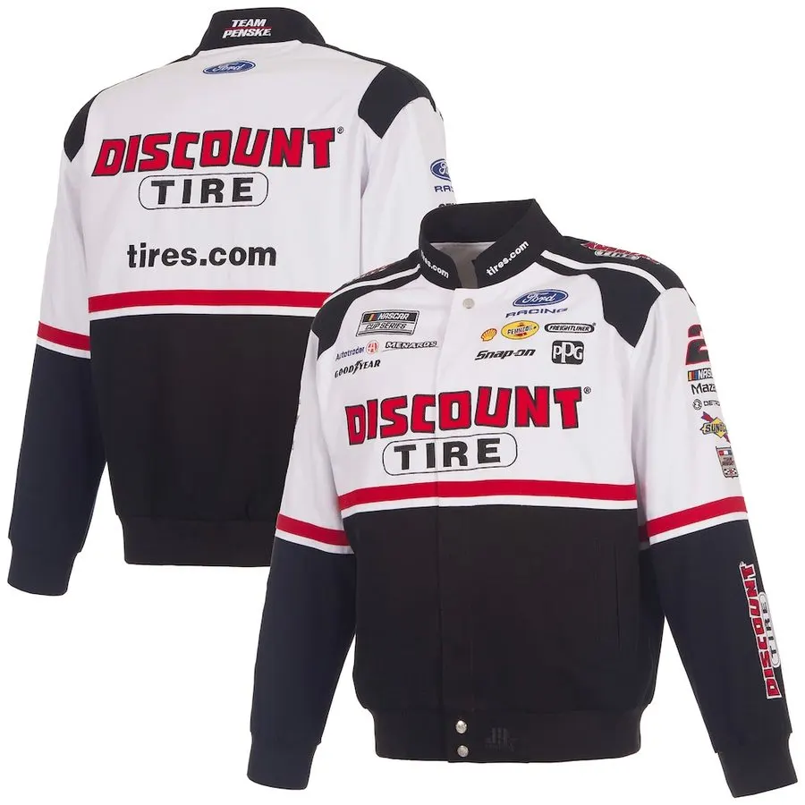 Championship White Racing Softshell Jacket — Circuit & Twill