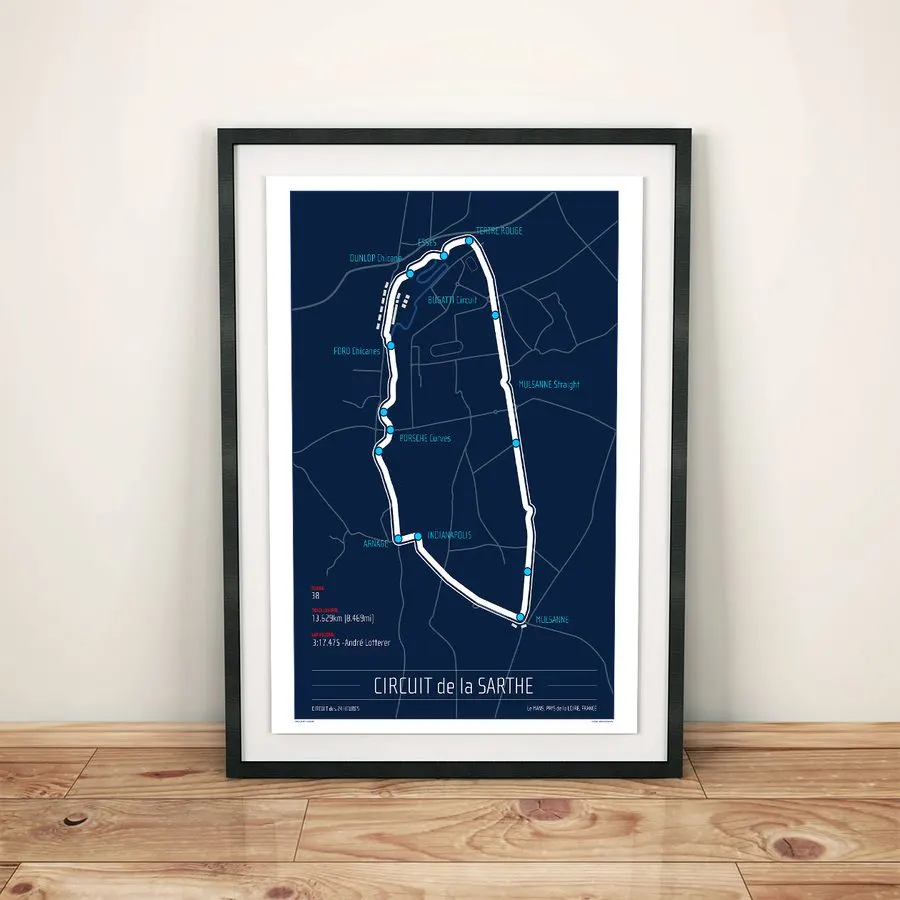 Touring Motorsport Framed Print — Slate