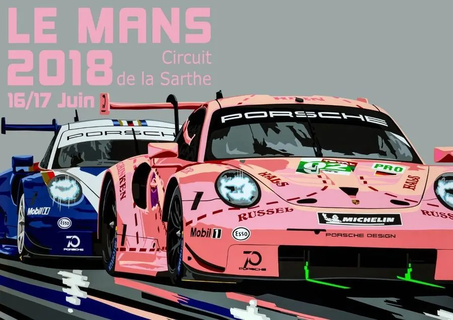 Endurance Motorsport Framed Print — Onyx