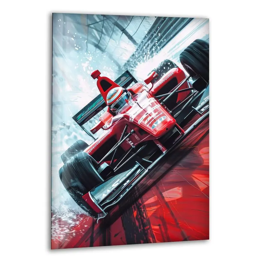 Circuit Motorsport Framed Print — Crimson