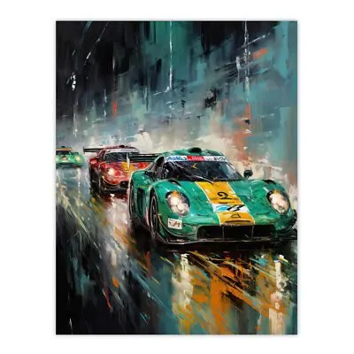 Rally Motorsport Framed Print — Racing Green