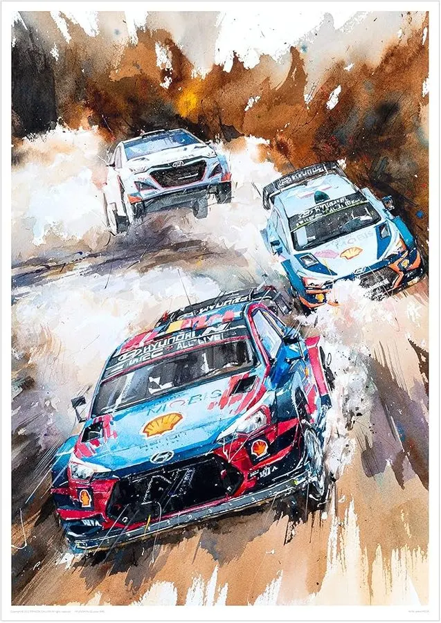Rally Motorsport Framed Print — Onyx