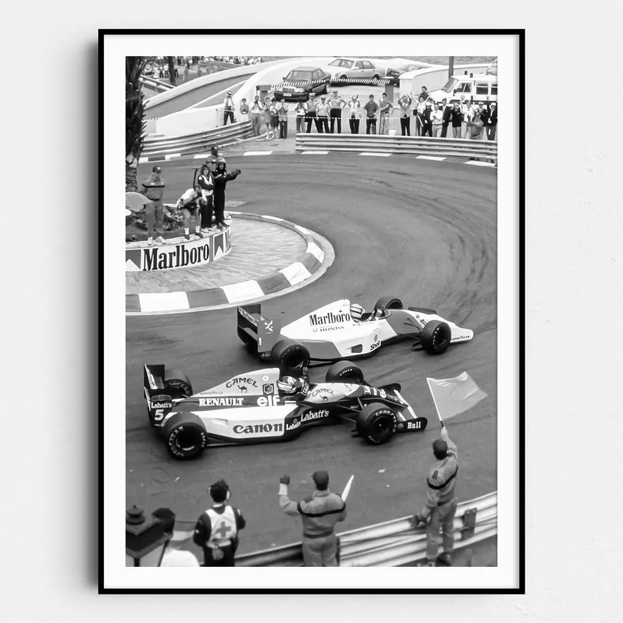 Heritage Motorsport Framed Print — Onyx
