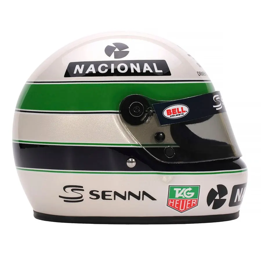 Racing Green Replica Racing Helmet 1:2 Display