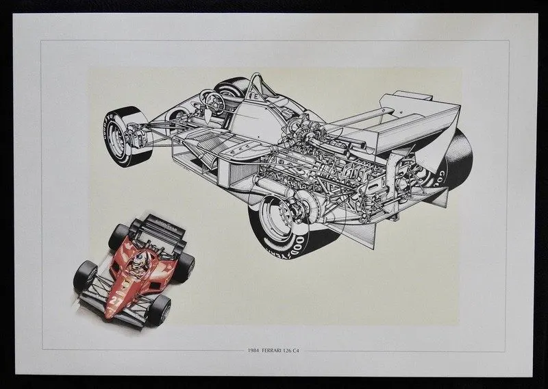 Touring Motorsport Framed Print — Ivory